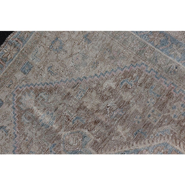 Earthy Tone Antique Persian Hamadan Rug 4'0"x5'9" For Sale - Image 10 of 10