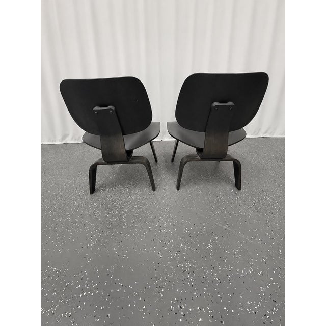 2000 - 2009 Charles Eames LCW Chairs for Herman Miller (Pair) For Sale - Image 5 of 7