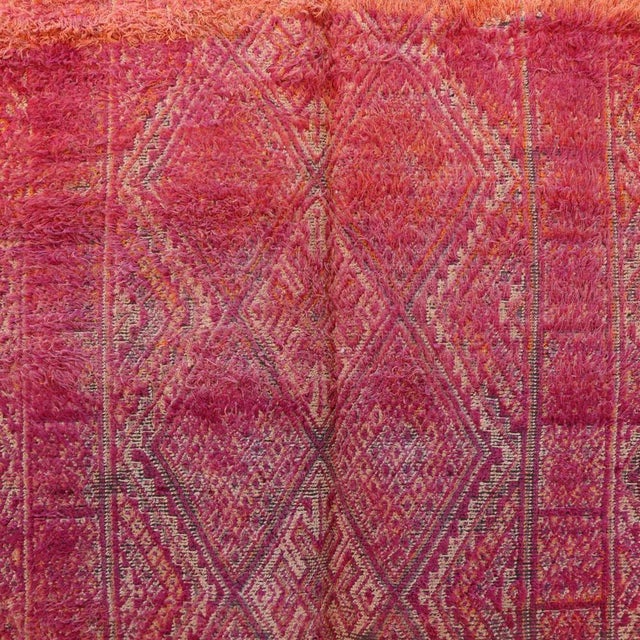 1980's Moroccan Beni M'Guild Wool Rug - 10.6 X 6.2 Ft For Sale In Cleveland - Image 6 of 7