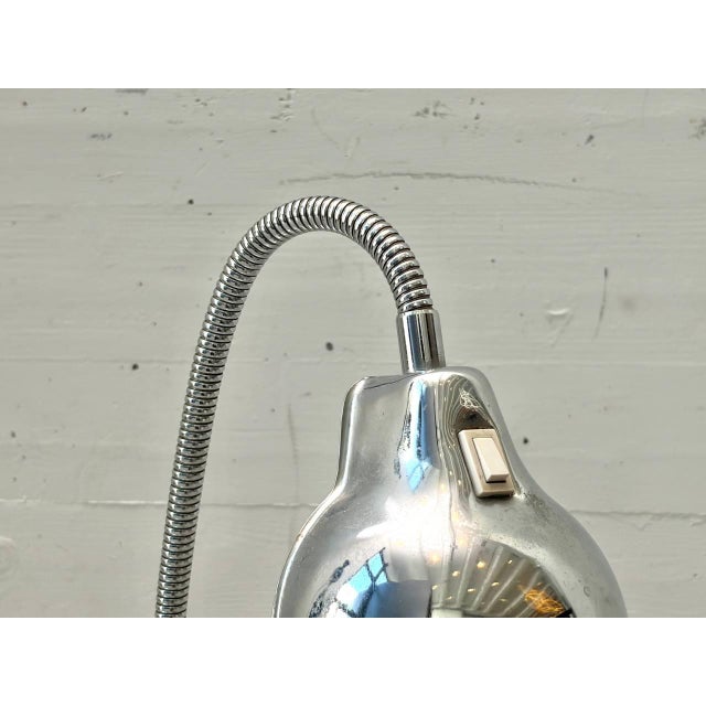 Chrome Table Lamp with Gooseneck, Italy, 1960s For Sale - Image 13 of 18