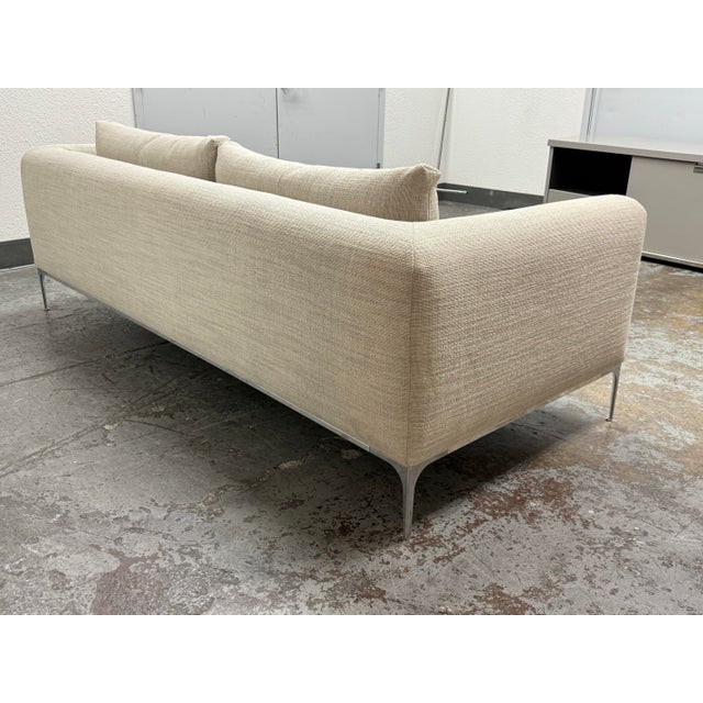 Design Within Reach Jonas Snow Linen Sofa For Sale In San Francisco - Image 6 of 12