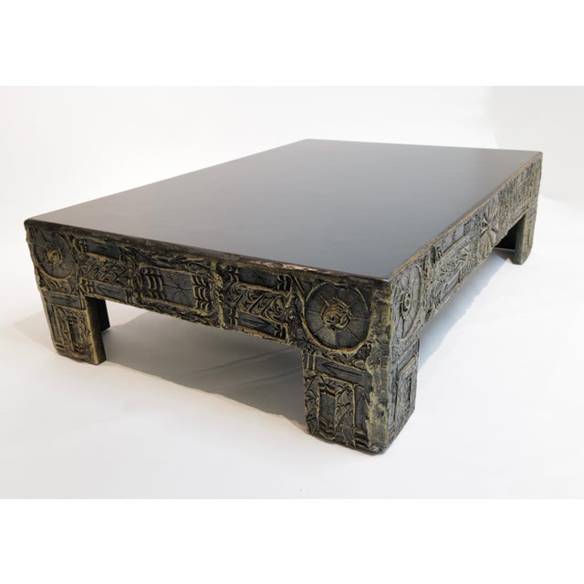 Mid 20th Century Mid 20th Century Adrian Pearsall Brutalist Sculpted Resin Cocktail Table For Sale - Image 5 of 12