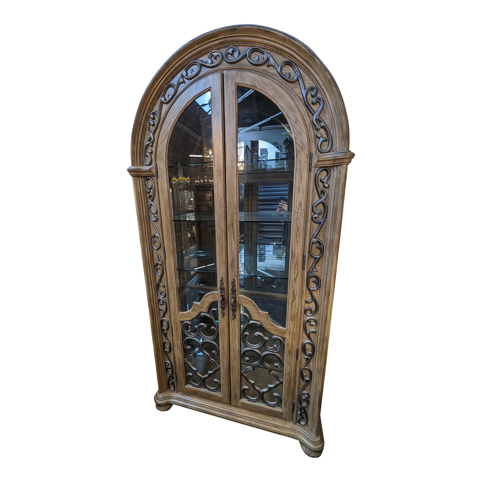 Bernhardt Coronado Arched Curio Chairish