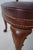 Pair of Hickory Leather Mahogany Armchairs - New Upholstery For Sale - Image 17 of 18