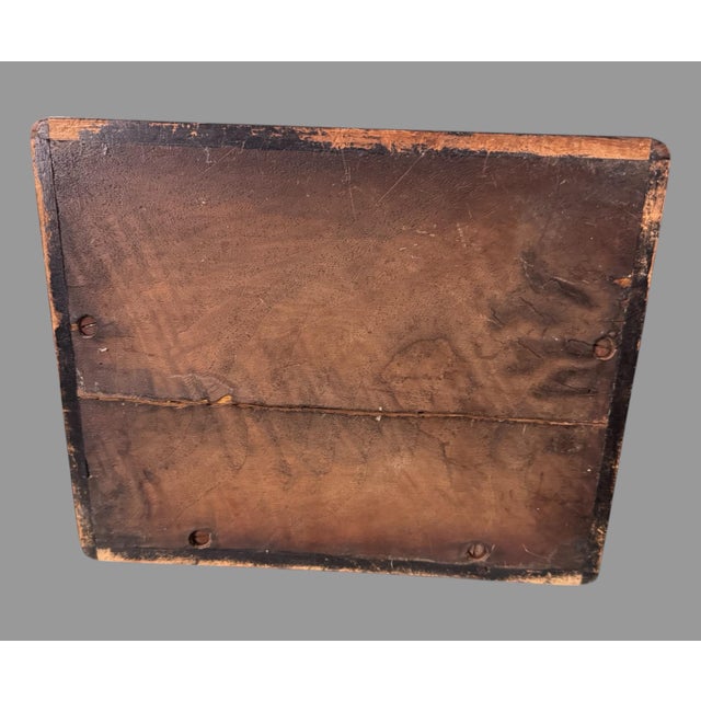 Antique Victorian Keepsake Vanity Cabinet Hand Painted Floral Porcelain Plaques For Sale - Image 6 of 8