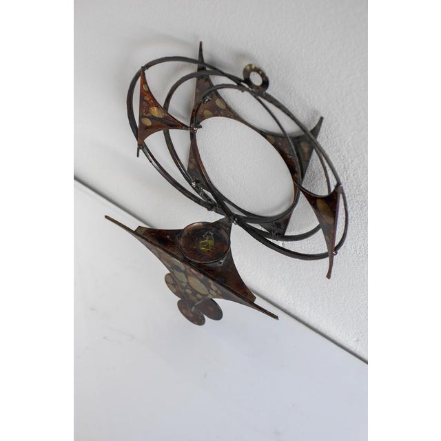 Copper Brutalist Wall Decoration by Henrik Horst, 1970s For Sale - Image 8 of 12