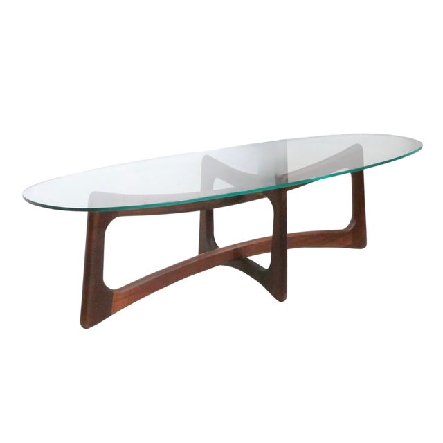 Mid-Century Modern Mid Century Glass Top CoffeeTable by Adrian Pearsall C 1950/60's For Sale - Image 3 of 13