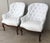 19th Pair of Louis XV Bergère Armchairs in White Velvet For Sale - Image 17 of 18