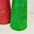 Ruby Red 1980s Boho Chic Hollywood Regency Memphis Sparkling Cone Christmas Tabletop Trees - A Pair. For Sale - Image 8 of 9