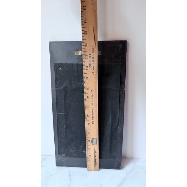 Vintage Red Distressed Wall Mirror With Ornate Frame For Sale - Image 10 of 10
