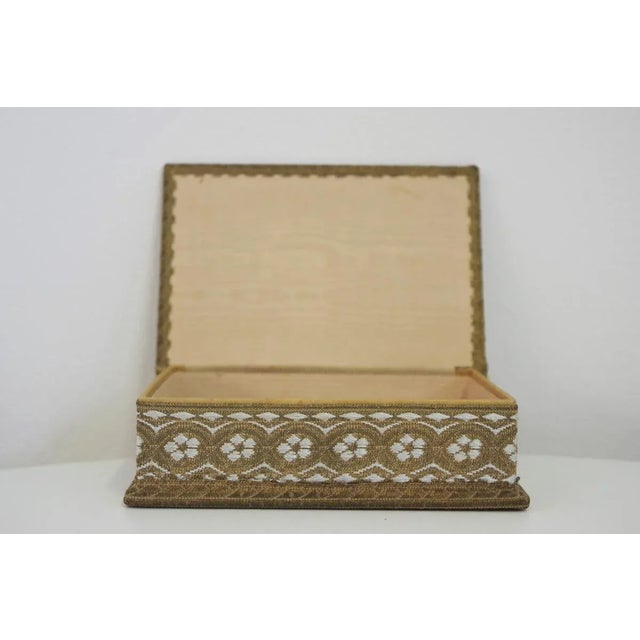 Venice Boxes in Fabric and Wood, 1970s, Set of 5 For Sale - Image 15 of 18