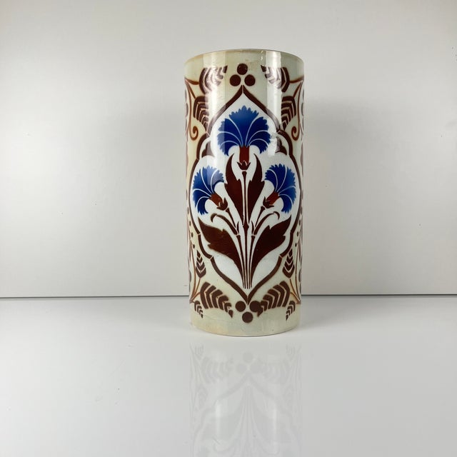 Large Damascus Roll Vase from KG Lunéville, 1890s For Sale - Image 11 of 11
