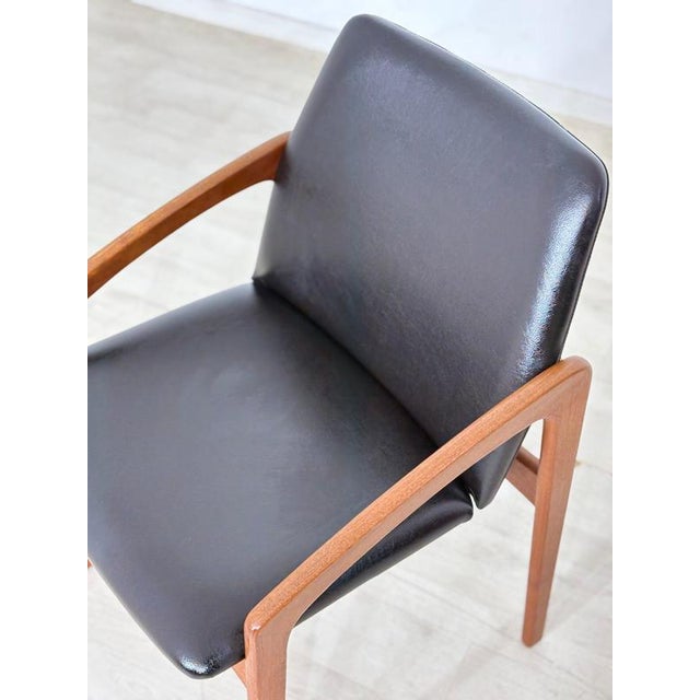 Wood Mid-Century Danish Teak Model 23 Armchair by Henning Kjærnulf for Korup Stolefabrik, 1960s For Sale - Image 7 of 12