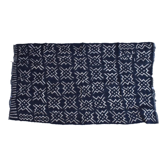 Mid 20th Century Black Mudcloth Textile For Sale