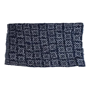 Mid 20th Century Black Mudcloth Textile