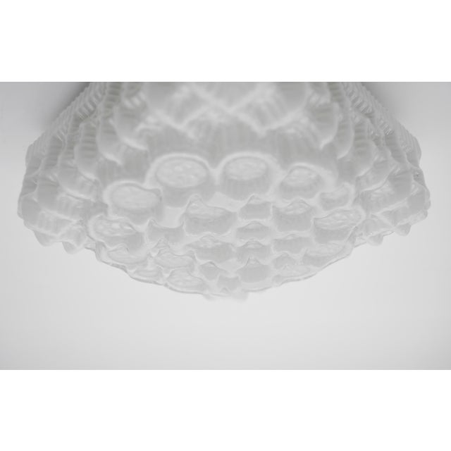 Milk Glass Ring Flush Mount Lamp, Germany, 1960s For Sale - Image 12 of 14
