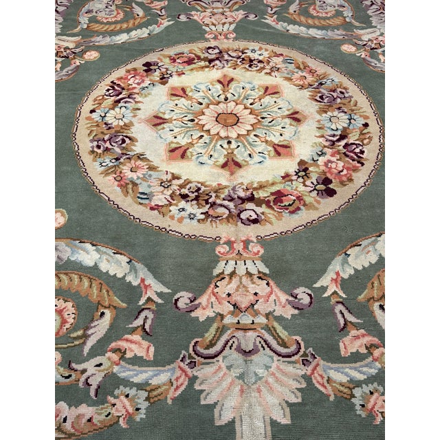 Spanish 1920s Spanish Handwoven Rug - 12’6” X 10’10” For Sale - Image 3 of 8