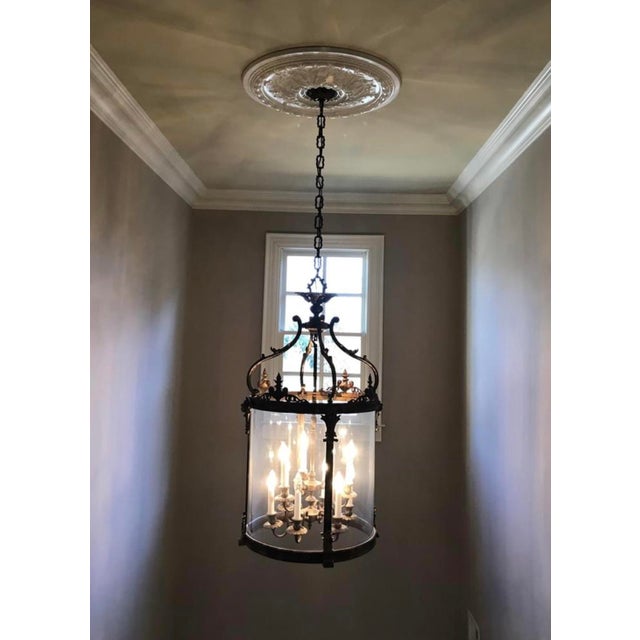 9 Light Traditional European Foyer Pendant / Chandelier For Sale - Image 9 of 11
