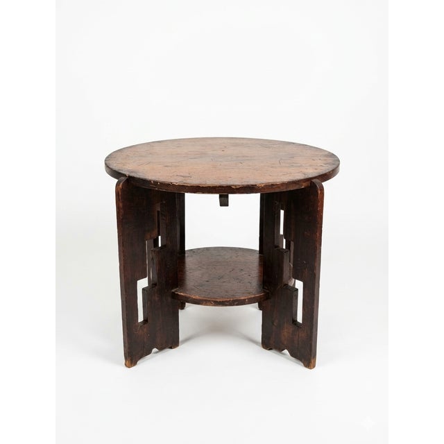 Stunning Amsterdam School style European Art Deco inspired American 1930's Depression Era Occasional Side or Coffee table....