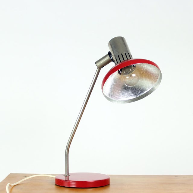 Mid-Century Modern Red Table Lamp by Aka Leuchen, 1970s For Sale - Image 11 of 13