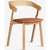 Contemporary Set of Nude Dining Chairs in Natural Leather by Made by Choice For Sale - Image 3 of 17
