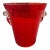 1970s Modern Red Murano Glass Wine Cooler, Hand-Crafted, Italy For Sale