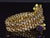 Rare Vintage Fope 18k Gold Double Wrap Twist Snake Bracelet With Amethyst & Peridot For Sale In Dallas - Image 6 of 15