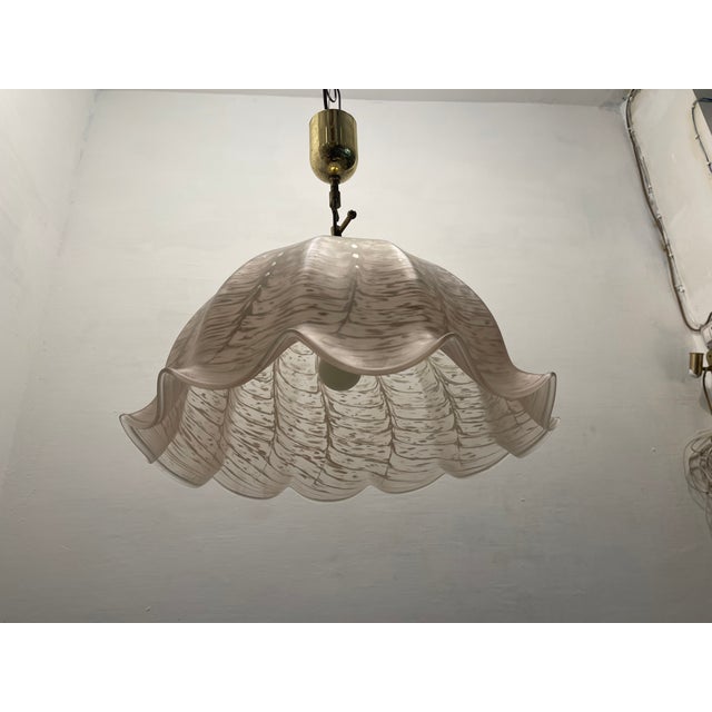Large Pink Murano Glass Light Pendant, 1970s For Sale - Image 6 of 13