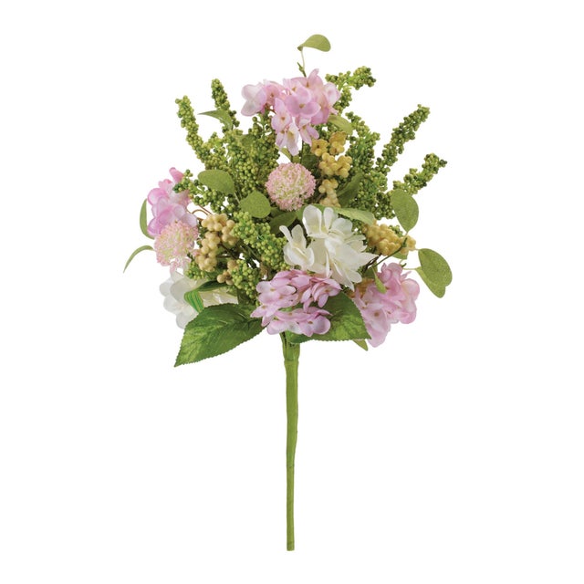 Add a fresh burst of color to your décor with this Mixed Garden Floral Bush Stem. Featuring a lively blend of soft blooms...