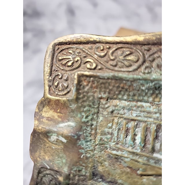 Antique Brass Parthenon Ashtray Catchall For Sale In San Francisco - Image 6 of 9