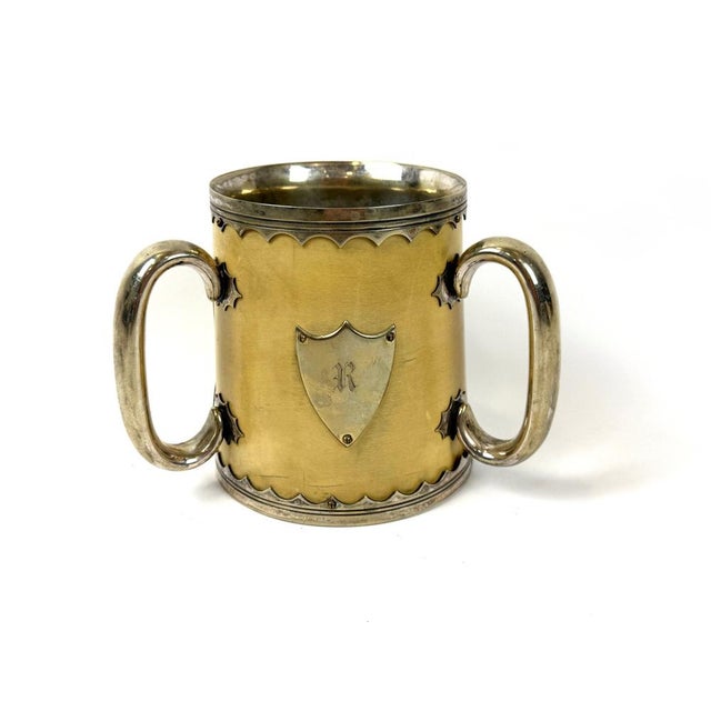 Victorian Sheffield Silver Plate and Oak Three Handle Trophy Cup, 1890s For Sale - Image 13 of 13