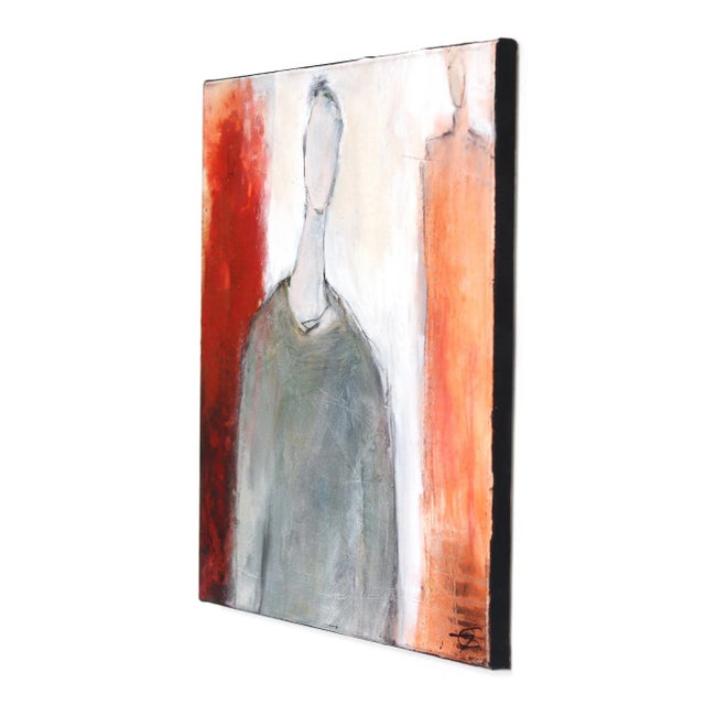 Figurative Abstract Artwork on Canvas "5835" Original Painting by Edith Konrad - Ready to Hang For Sale In Los Angeles - Image 6 of 9