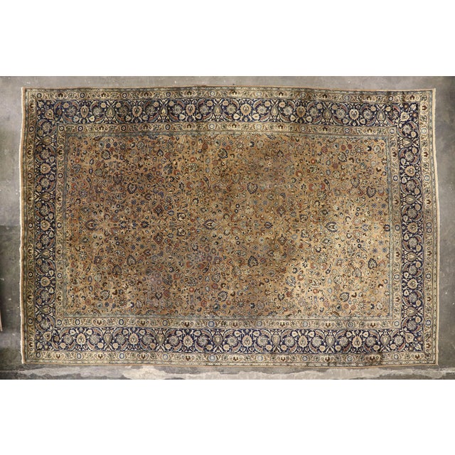 Antique Persian Mashhad Rug, 11'08 X 17'09 For Sale - Image 10 of 10