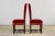 Brown Antique French Louis XIII Style Maple Dining Chairs in Red Velvet - Set of 10 For Sale - Image 8 of 18