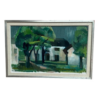 Harry Wichmann, The White House, 1950s, Oil on Canvas, Framed For Sale