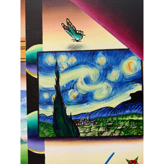 Surrealist Painting by Noted Artist Ferjo For Sale - Image 10 of 15