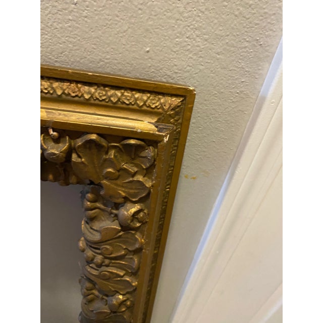 Pair of Large Carved Antique Frames Gilt 28 X 42 For Sale - Image 4 of 8
