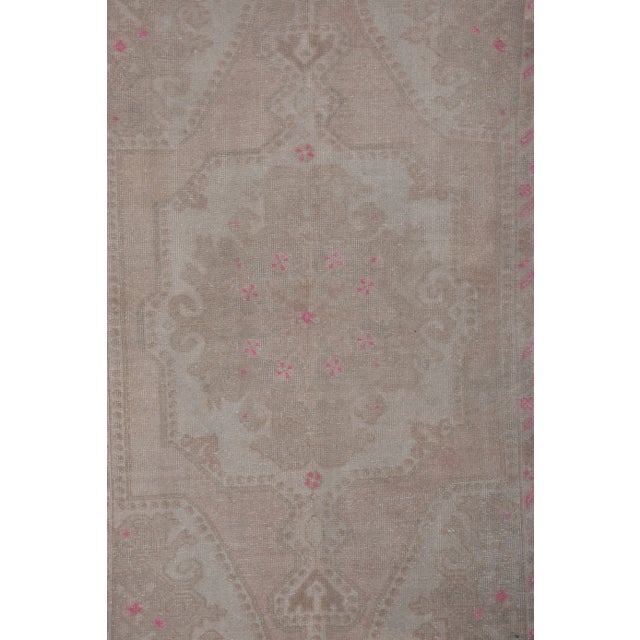 Small Turkish Oushak Kitchen Rug 4'1'' X 7'1'' For Sale In Philadelphia - Image 6 of 12