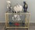 Vintage Storage Unit in Gold-Plated Metal and Glass by Pierre Vandel, 1970s For Sale - Image 15 of 16