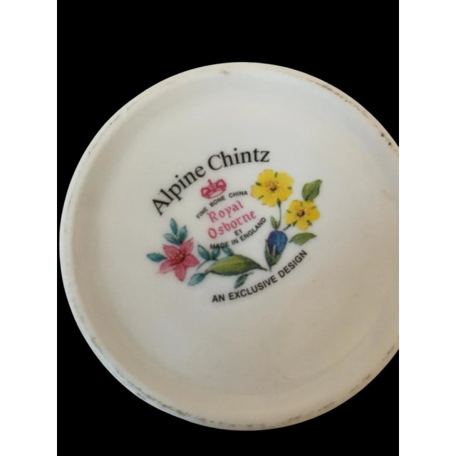 White Vintage Royal Osborne Alpine Chintz Fine Bone China Mug Cup Set of 6. 12 Oz Uk For Sale - Image 8 of 8
