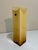 Mid-Century Modern Italian Murano Opaline & Amber Art Glass Vase, Hand Blown, 16” For Sale - Image 3 of 9