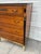 Brown Vintage Neoclassical Revival Chest of Drawers, Empire Style Painted & Gilt Accent Dresser For Sale - Image 8 of 12