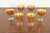 A gorgeous set of six Arts & Crafts or Art Nouveau period Aurene iridescent art glass goblets By Steuben Glass USA, Early...