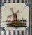 Vintage Royal Tichelaar Makkum Hand Painted Dutch Windmill Tile For Sale - Image 4 of 8