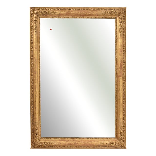 Louis Philippe Gold Leaf Mirror For Sale