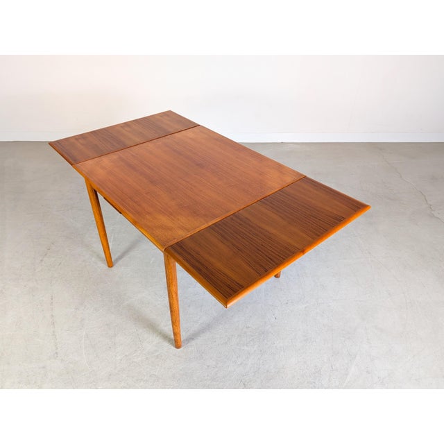 Vintage Danish Extendable Teak Dining Table, 1960s For Sale - Image 9 of 13
