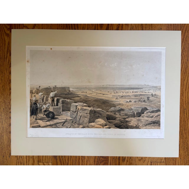 A striking pair of mid-19th-century Crimean War lithographs after William Simpson, published in London in 1855 by Paul &...
