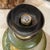 Vintage French Floral Glass Hurricane Table Lamp For Sale - Image 10 of 10