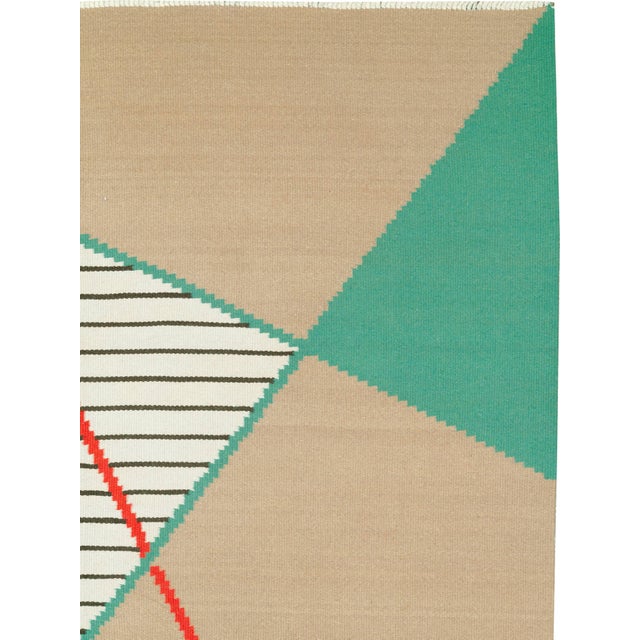 Galerie Shabab Collection Mid-20th Century Czech Kilim Flat-Weave For Sale - Image 4 of 8