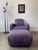 Postmodern 1980s Postmodern Purple Chair & Ottoman For Sale - Image 3 of 10